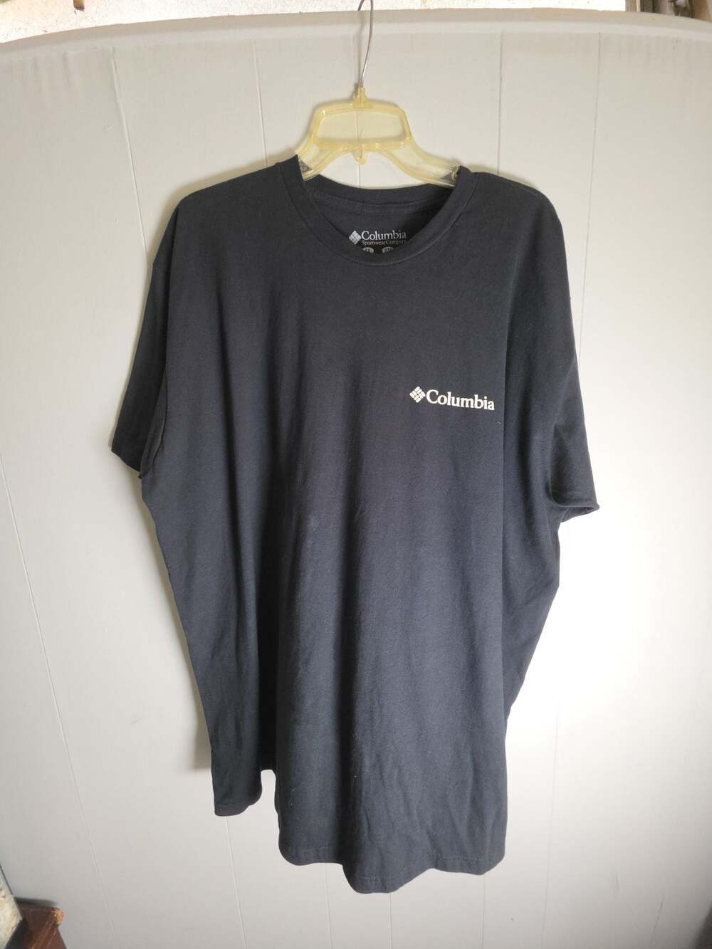 Columbia Sportswear Men's Black Mountain Graphic Short Sleeve T-Shirt Size 2X